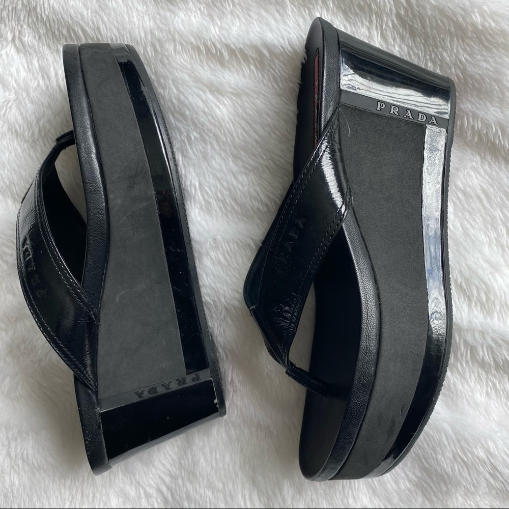 Prada Platform Thong Slides - Picture 4 of 14